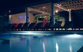 Mainski lembongan Resort  Hotel, Nusa Lembongan island, Bali.  Pool Bar Games Areas.