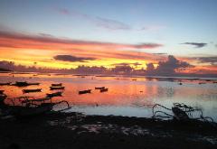 Mainski Nusa Lembongan, Bali - Jungut Batu, sunset beach.